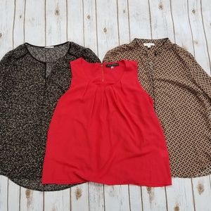 Bundle of 3 Chiffon-esque Dress Shirts